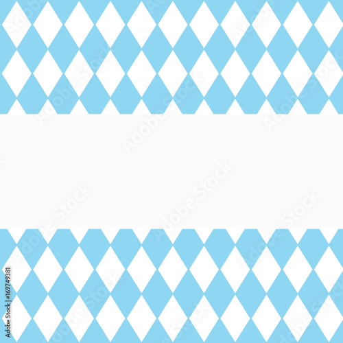 Background for October Fest with blue diamonds