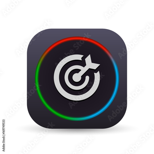 Dark MultiColor Web Button