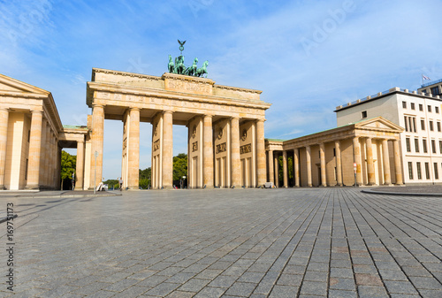 Brandenburg Gate on the Paris Square in Berlin, Germany