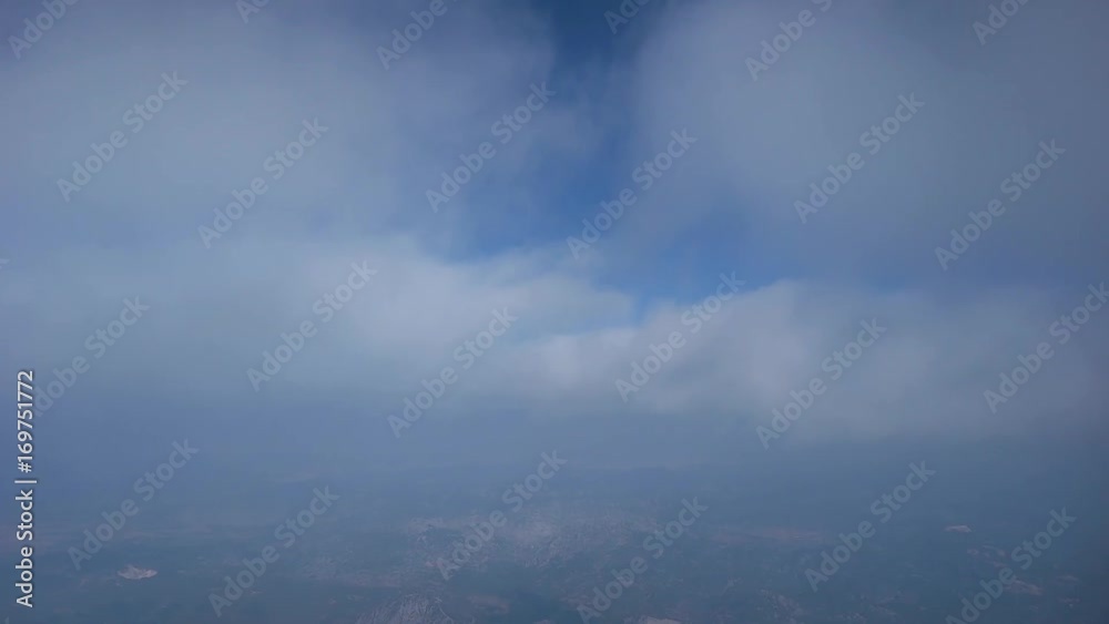 View of the clouds from the airplane. View of the clouds from the airplane.