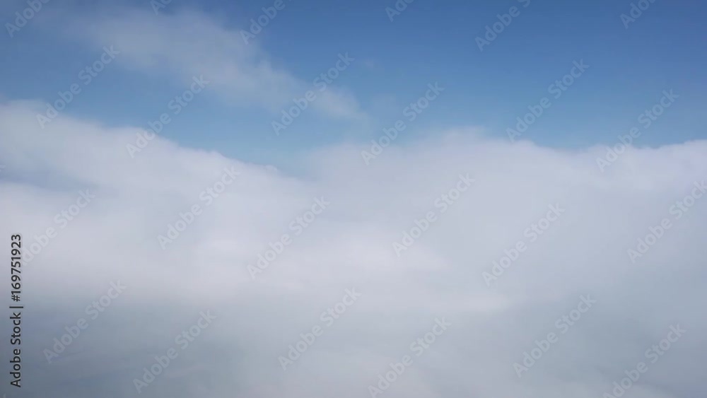 View of the clouds from the airplane. View of the clouds from the airplane.