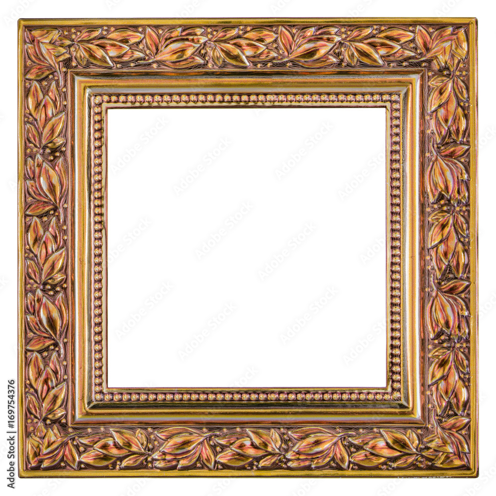 Metal frame isolated on a white background