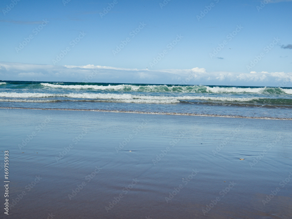 white sandy beach,Northern Ireland