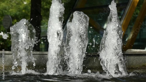 Recreation summer gfresh water fountains sunny day photo