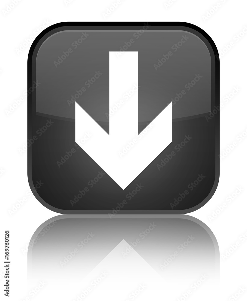 Download arrow icon special black square button Download arrow icon special black square button