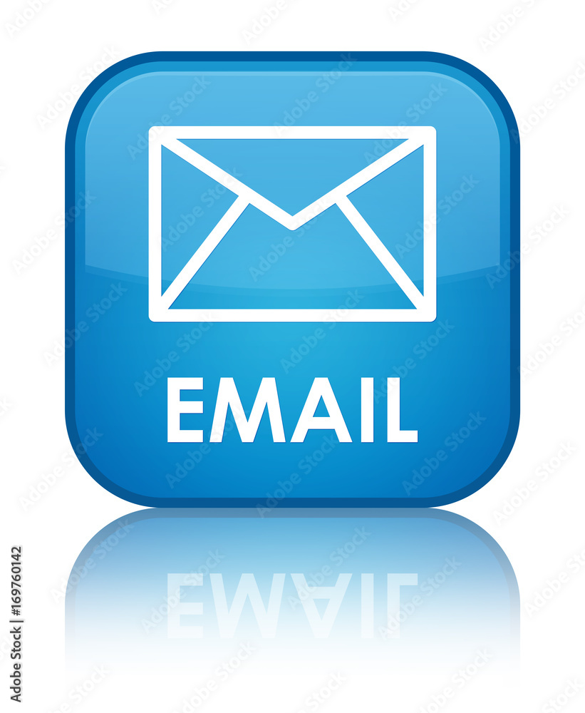 Email special cyan blue square button Email special cyan blue square button