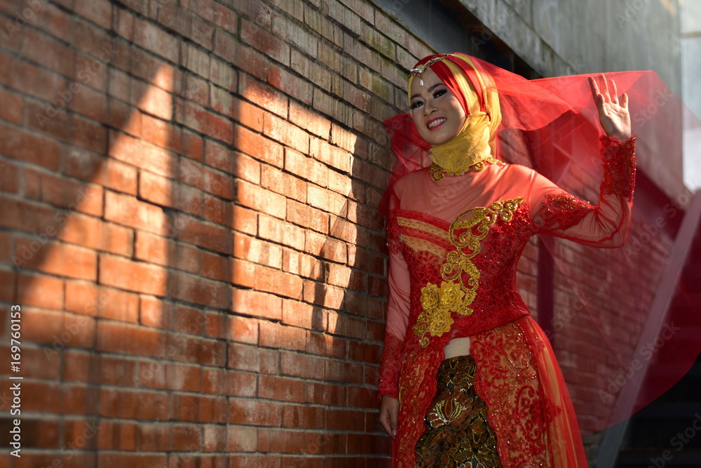 Kebaya Merah Stock Photo | Adobe Stock