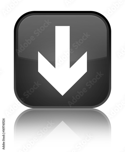 Download arrow icon special black square button