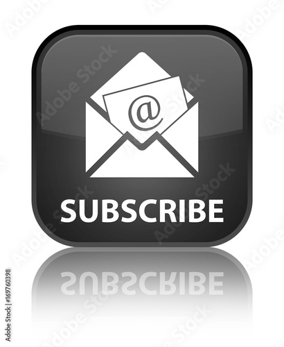 Free Download Subscribe (newsletter email icon) special black square button - GFXLoad
