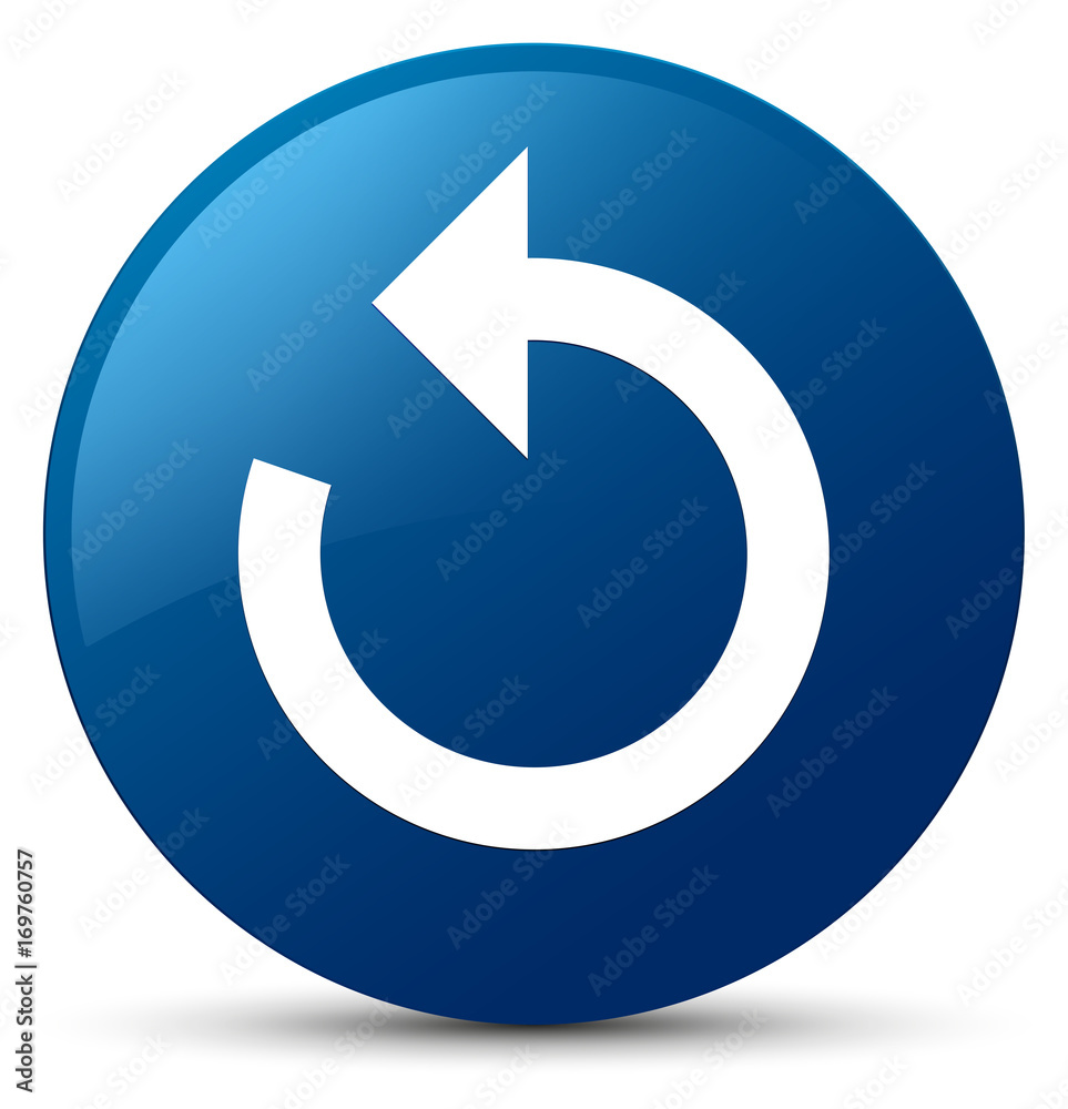 Refresh arrow icon blue round button Refresh arrow icon blue round button