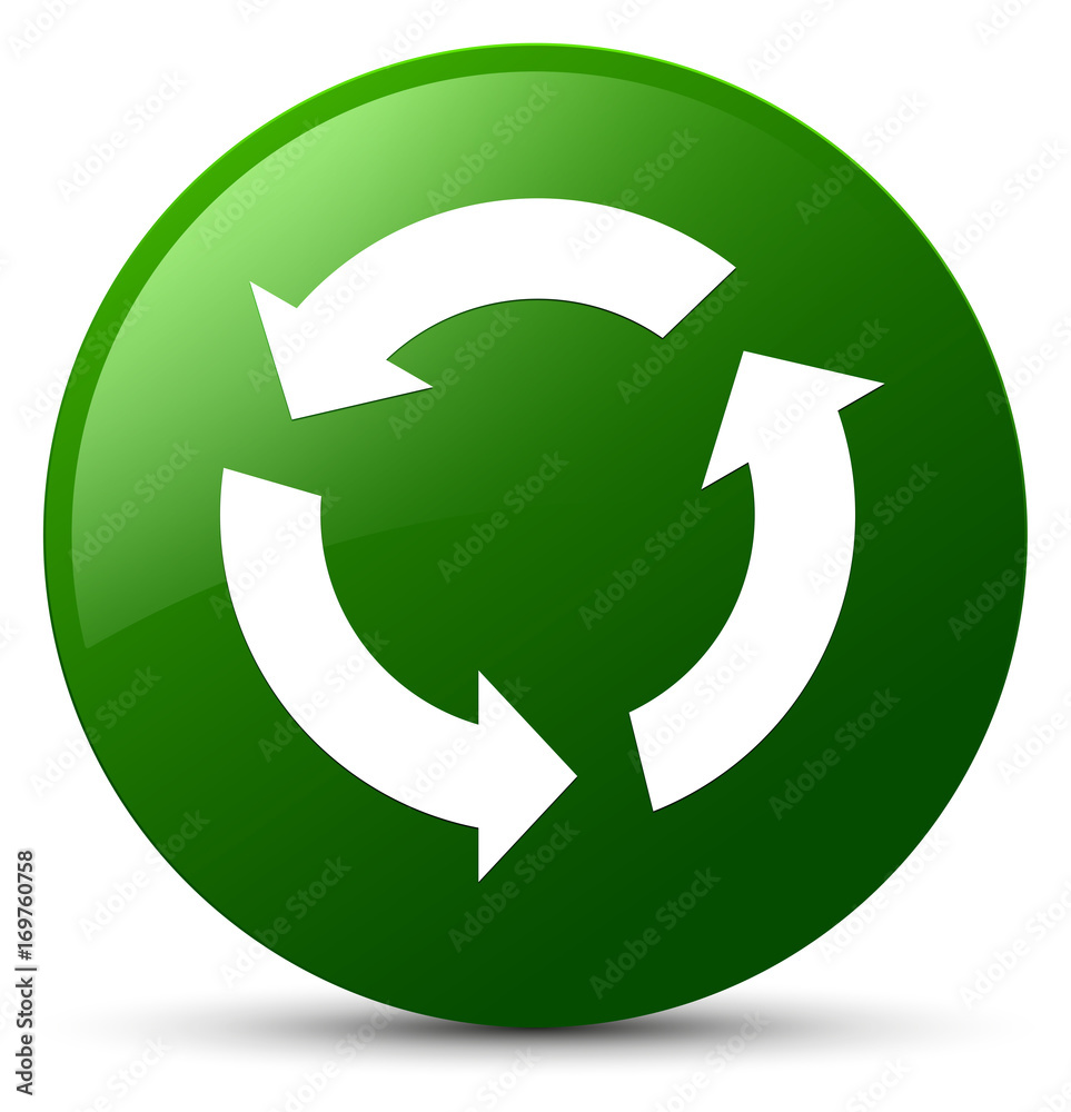 Refresh icon green round button Refresh icon green round button