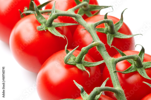 Bunch of tomatoes on the vine