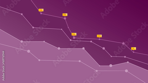 Abstract stock market diagram