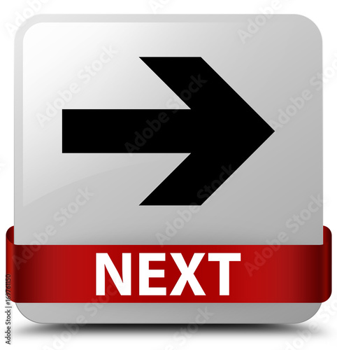 Free Download Next white square button red ribbon in middle - GFXLoad