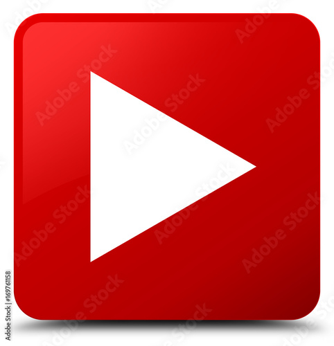 Free Download Play icon red square button - GFXLoad