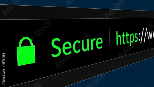 Fotografija Data web security concept 2