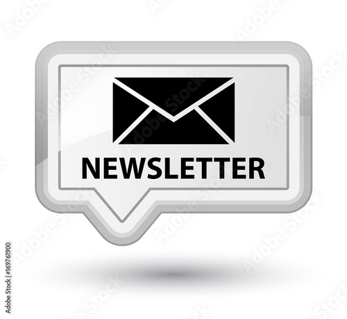 Newsletter prime white banner button