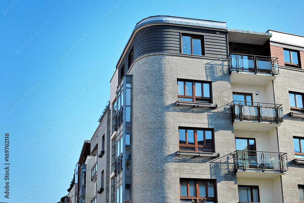 Fototapeta premium Modern, Luxury Apartment Building