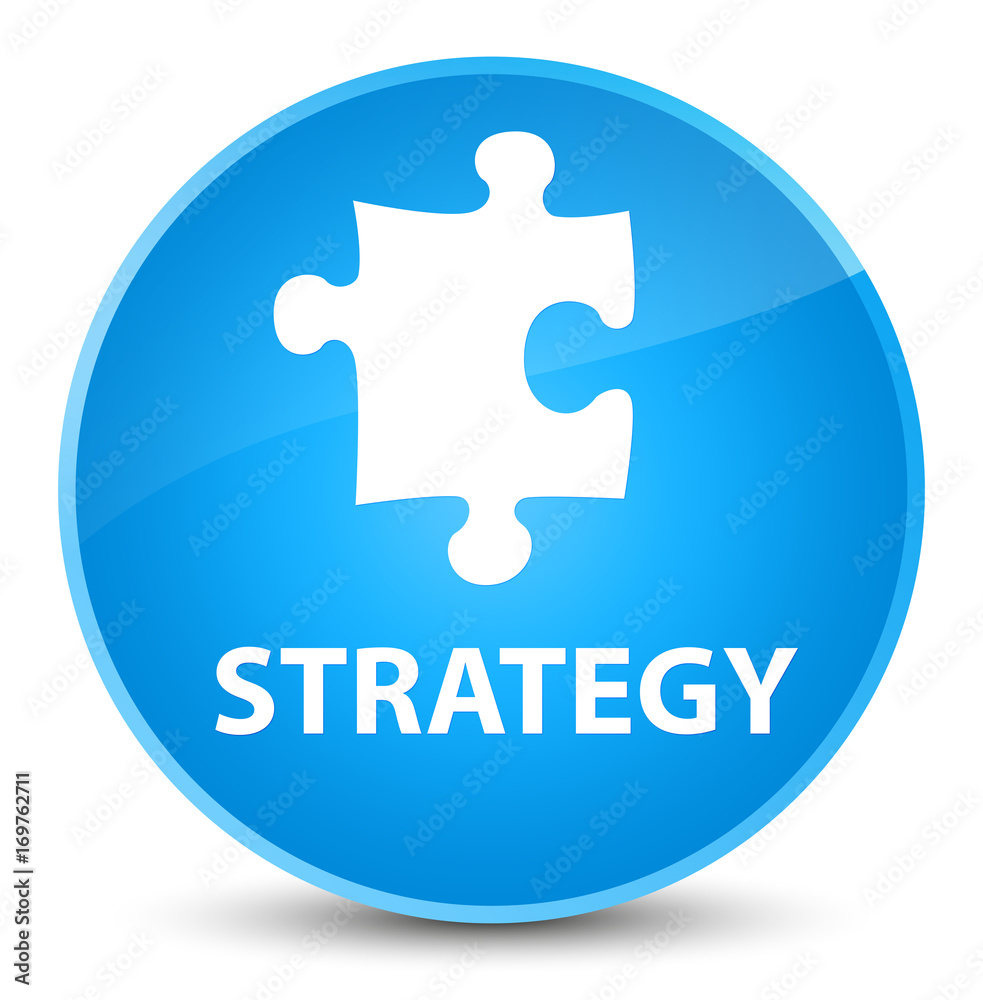 Strategy (puzzle icon) elegant cyan blue round button Strategy (puzzle icon) elegant cyan blue round button