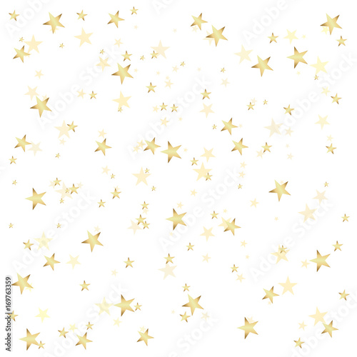Graphic golden stars ,on the white background, illustration Vector