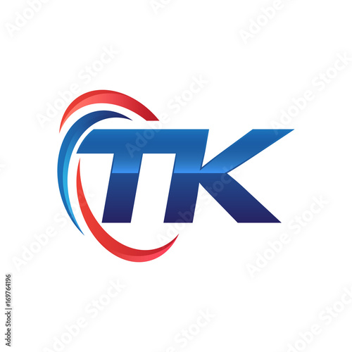 Free Download initial letter logo swoosh red blue - GFXLoad