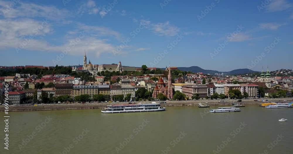 Panoramic view of Budapest in Hungary in a beautiful summer day Panoramic view of Budapest in Hungary in a beautiful summer day