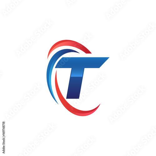 initial letter logo swoosh red blue Free Download initial letter logo swoosh red blue - GFXLoad