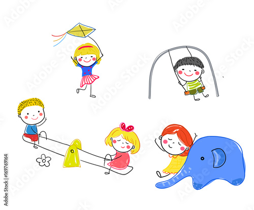 Group of children playing
