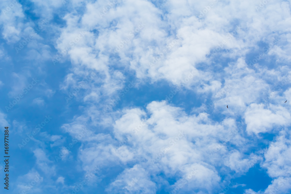 Clouds are divided into layers in the evening with light. Clouds are divided into layers in the evening with light.