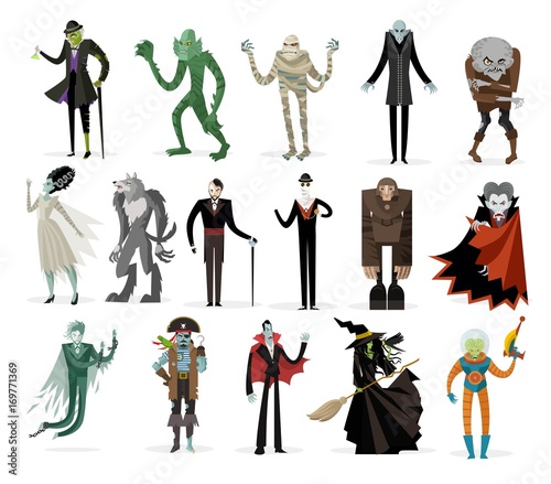 classic monsters creatures collection