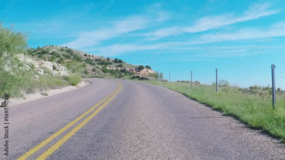 August, 2017. Driving through second largest canyon in North America. POV. point view of canyon landscape in the morning. Scenic side view from car. August, 2017. Driving through second largest canyon in North America. POV. point view of canyon landscape in the morning. Scenic side view from car.