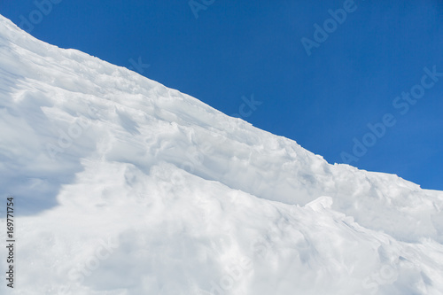 Beautiful natural snowdrift
