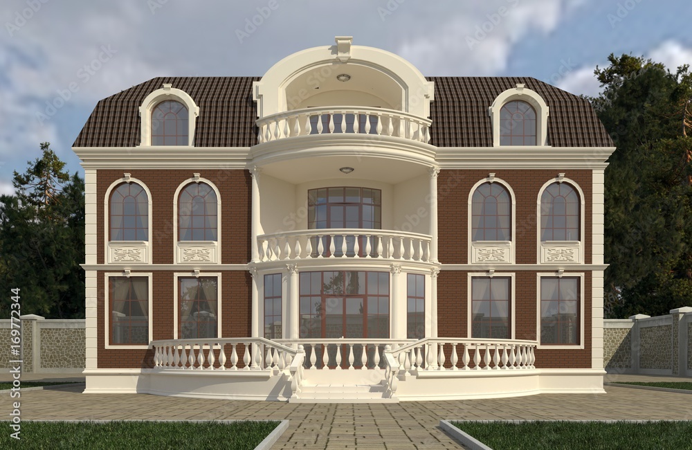 House render 3d illustration