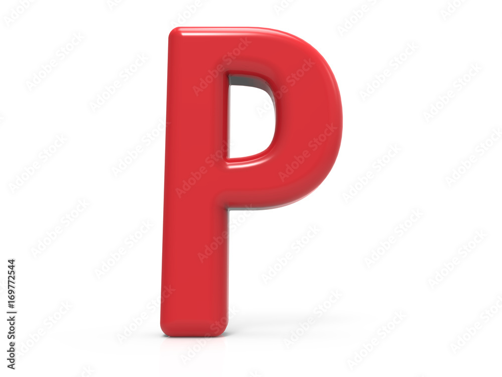 red letter P