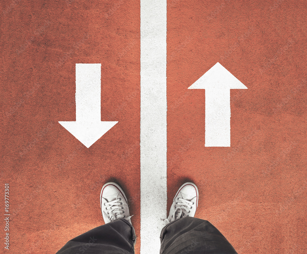 Fototapeta premium way to decision