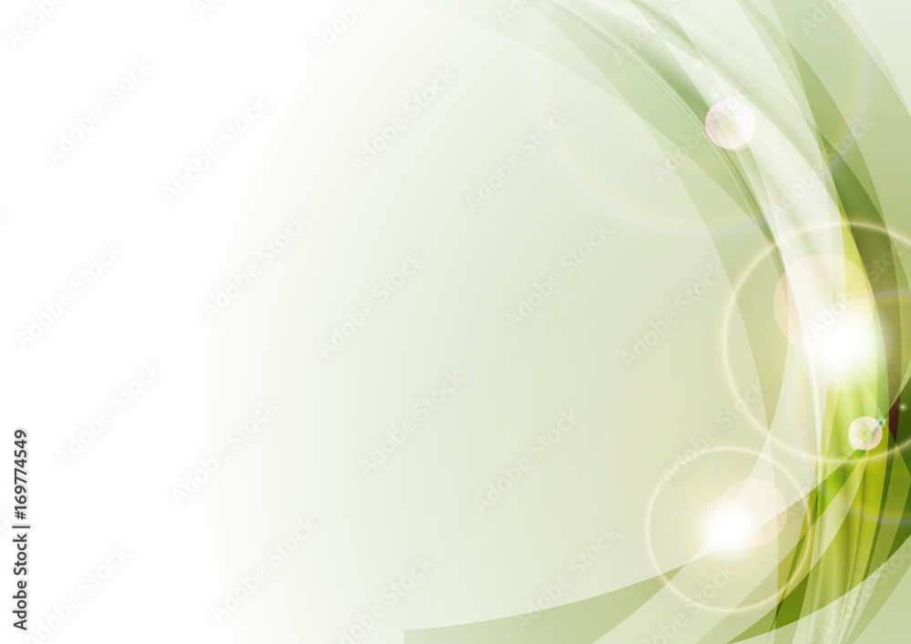 Light green shiny abstract waves background Light green shiny abstract waves background
