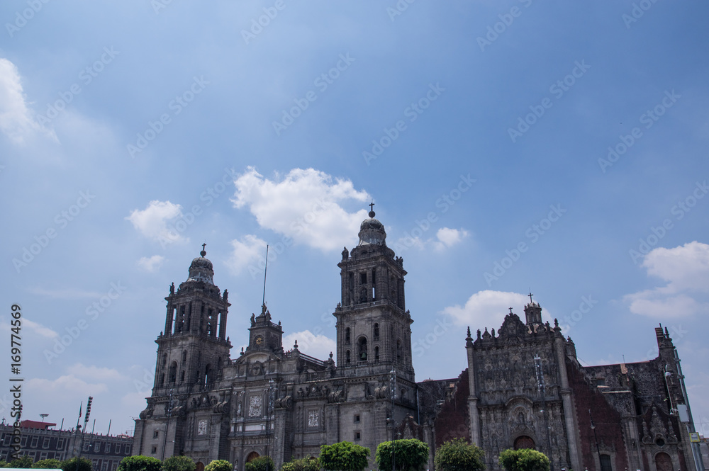 El cathedral de zocalo de Mexico city