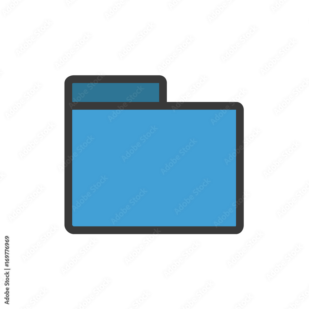 Folders icons cartoon style Folders icons cartoon style