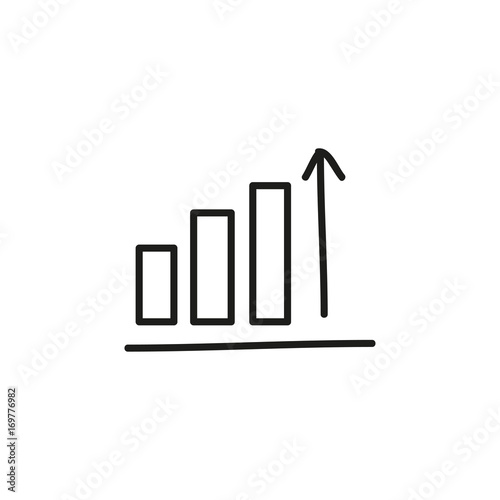 doodle chart bar for marketing report