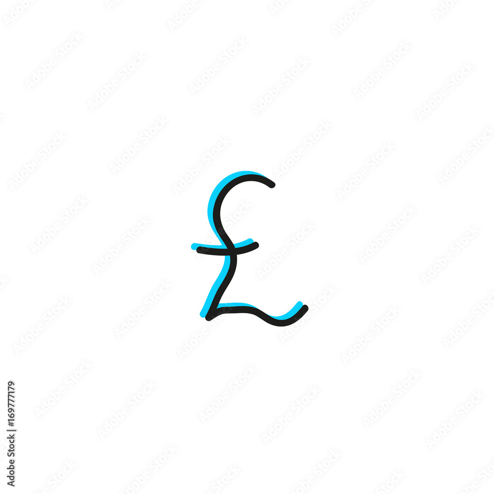 doodle euro icon stock vector design doodle euro icon stock vector design