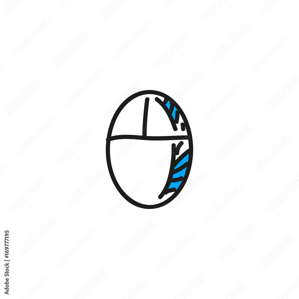 doodle computer mouse icon doodle computer mouse icon