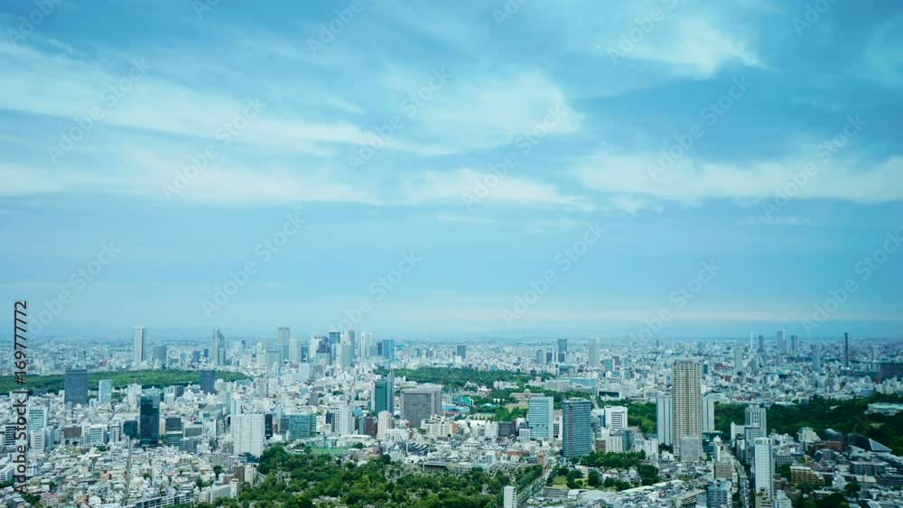 東京　タイムラプス　6月　4k