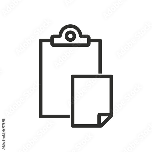 Clipboard vector icon.