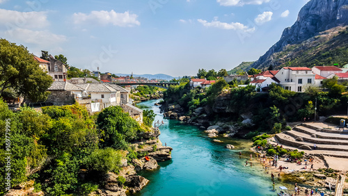 Mostar, Bosnia and Herzegovina. View of the city. © sforzza