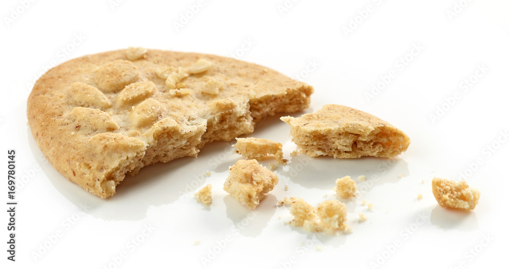 Cookie pieces and crumbs