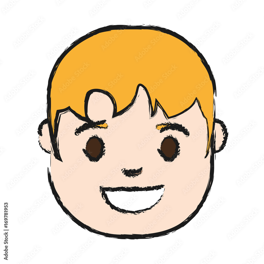 cartoon man face icon over white background colorful design vector illustration cartoon man face icon over white background colorful design vector illustration