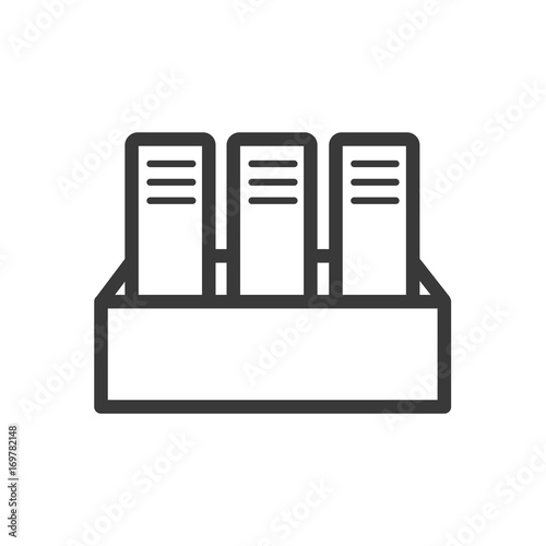 Document file icon line style