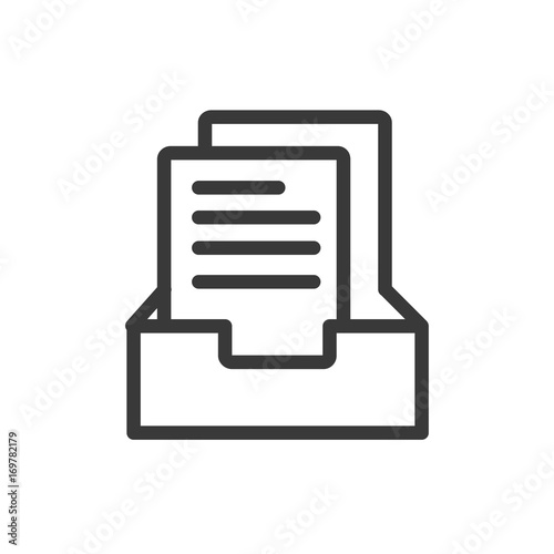 Document file icon line style