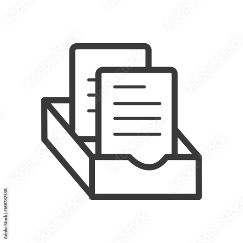 Document file icon line style