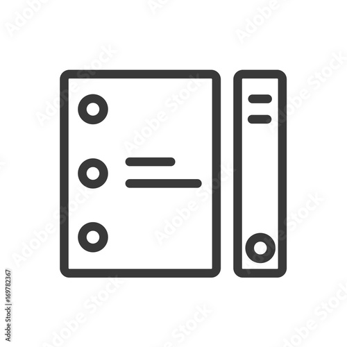 Document file icon line style